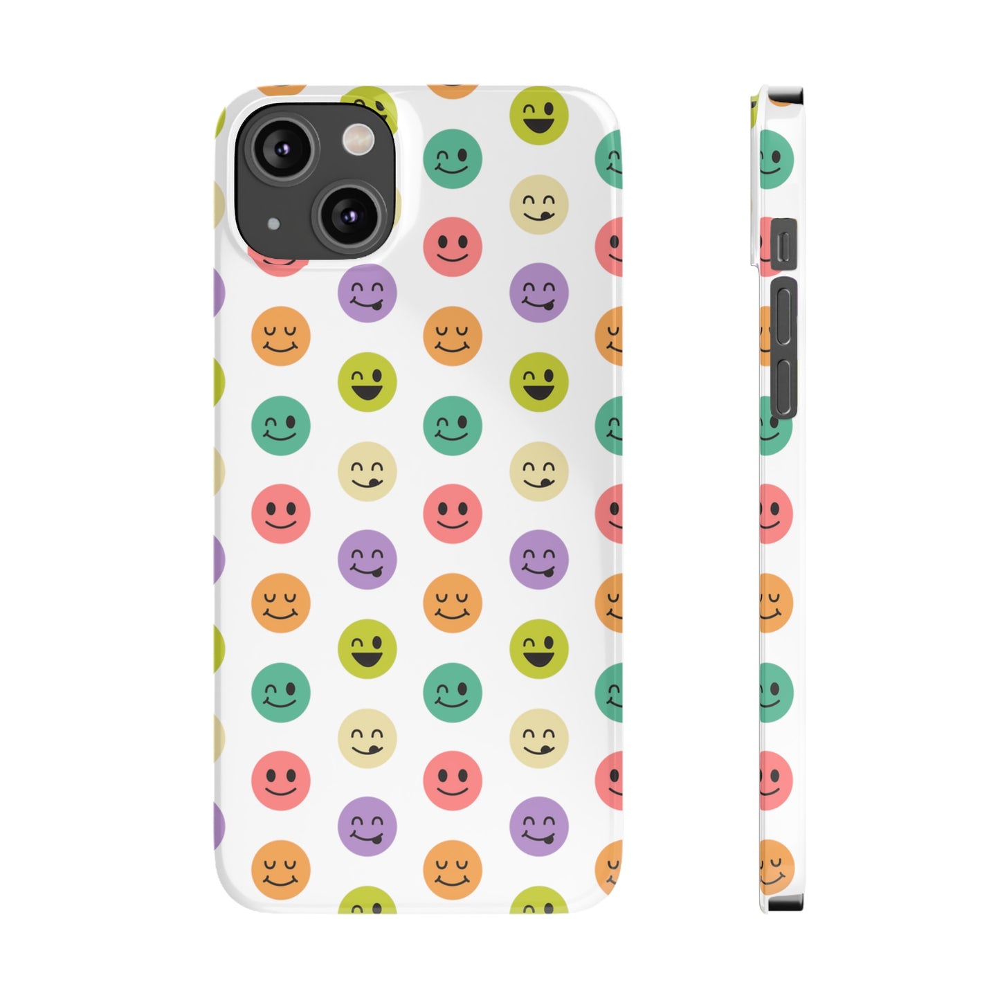 SMILEY FACE PATTERN | Slim iPhone Case - Trovvve