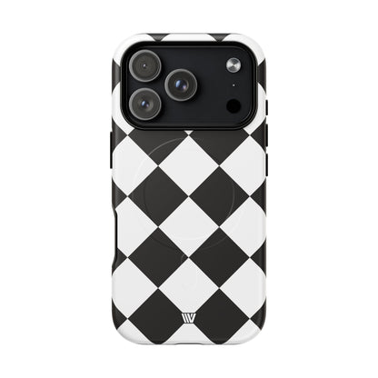BLACK & WHITE DIAMOND | MagSafe Tough iPhone Case