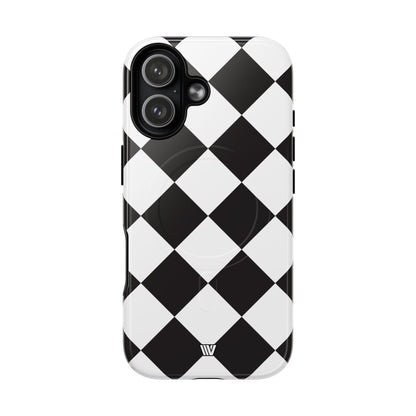 BLACK & WHITE DIAMOND | MagSafe Tough iPhone Case