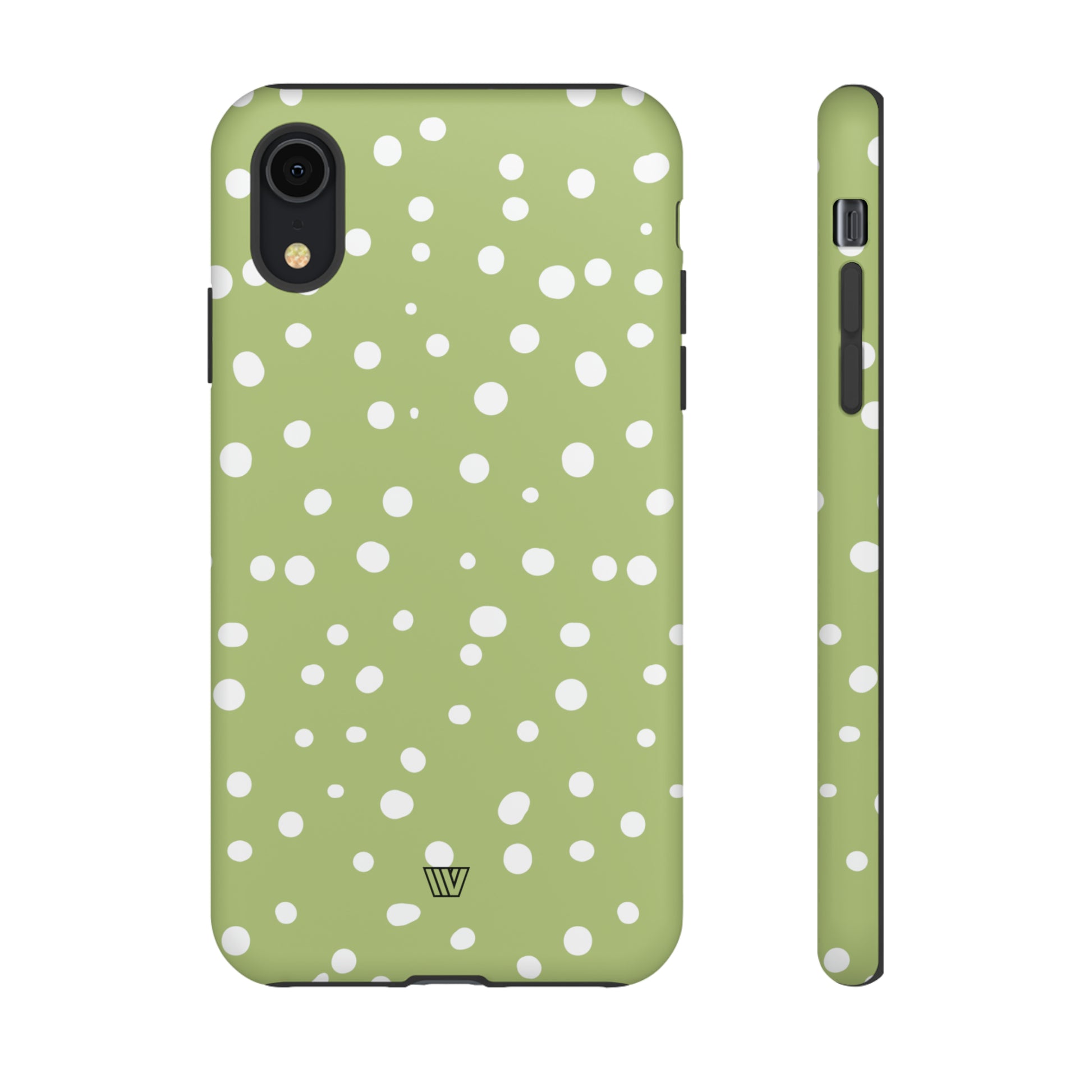 PALE OLIVE DOTS | Tough Phone Case - Trovvve