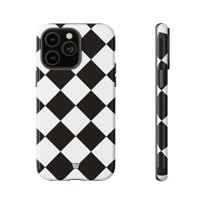 BLACK & WHITE DIAMOND | Tough Phone Case - Trovvve