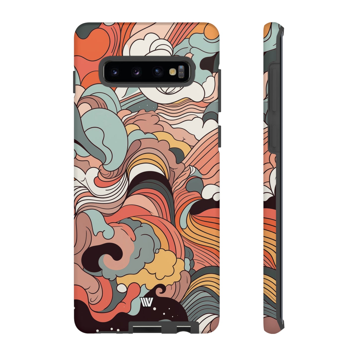 ABSTRACT DOODLE CLOUDS | Tough Phone Case - Trovvve