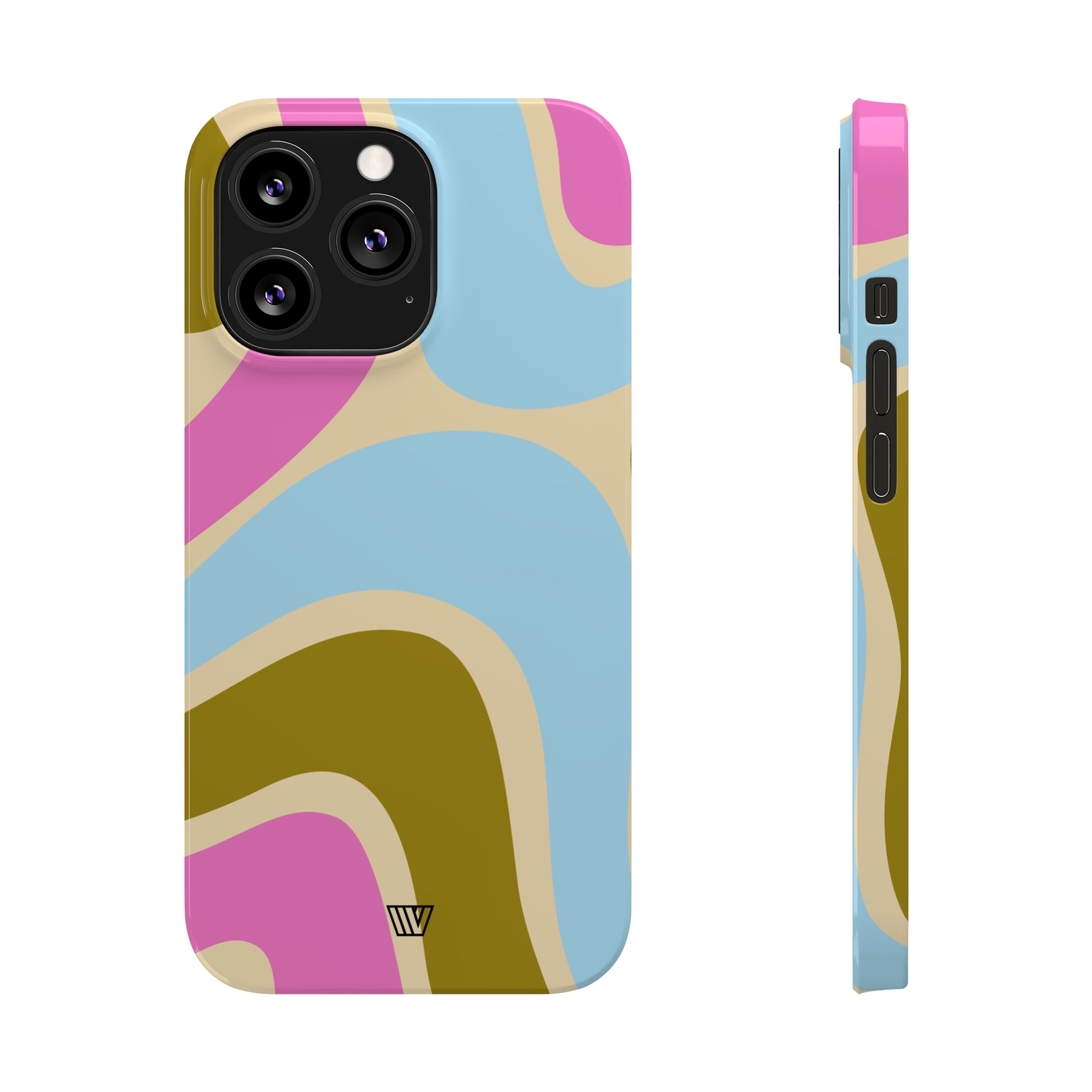 LARGE GROOVY WAVES | Slim iPhone Case - Trovvve