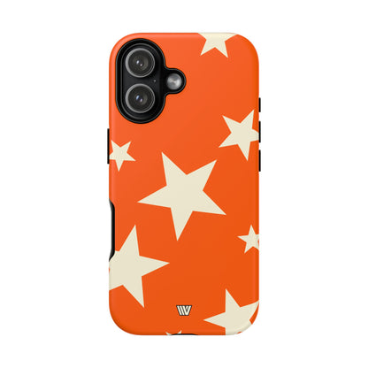 ORANGE BOLD STARS | Tough Phone Case
