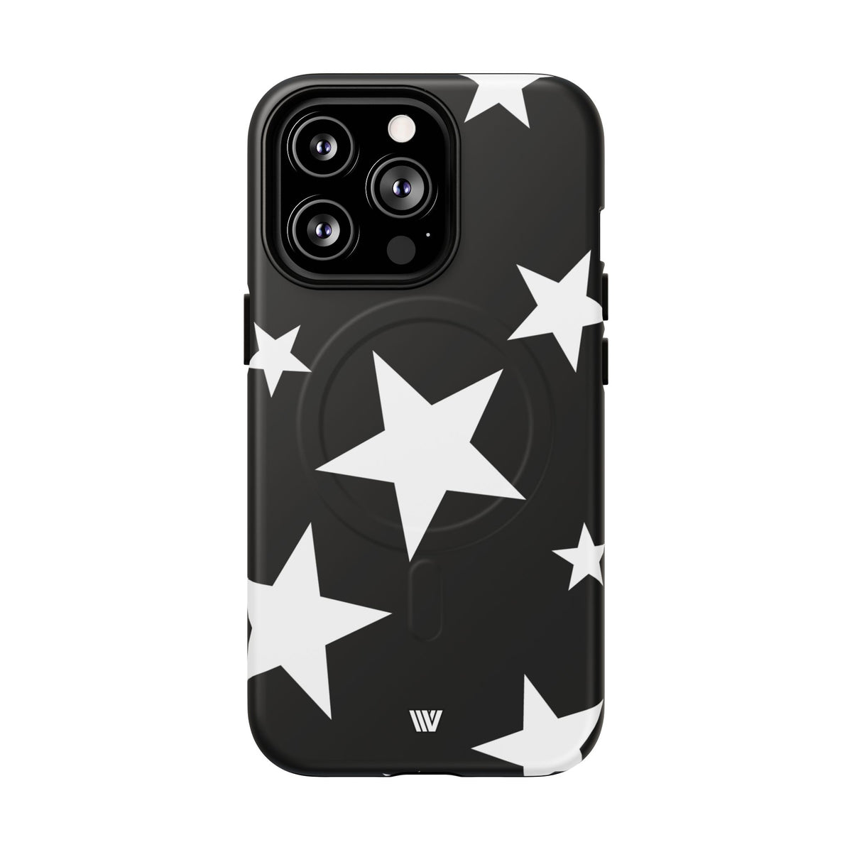 JET BLACK BOLD STARS | MagSafe Tough iPhone Case