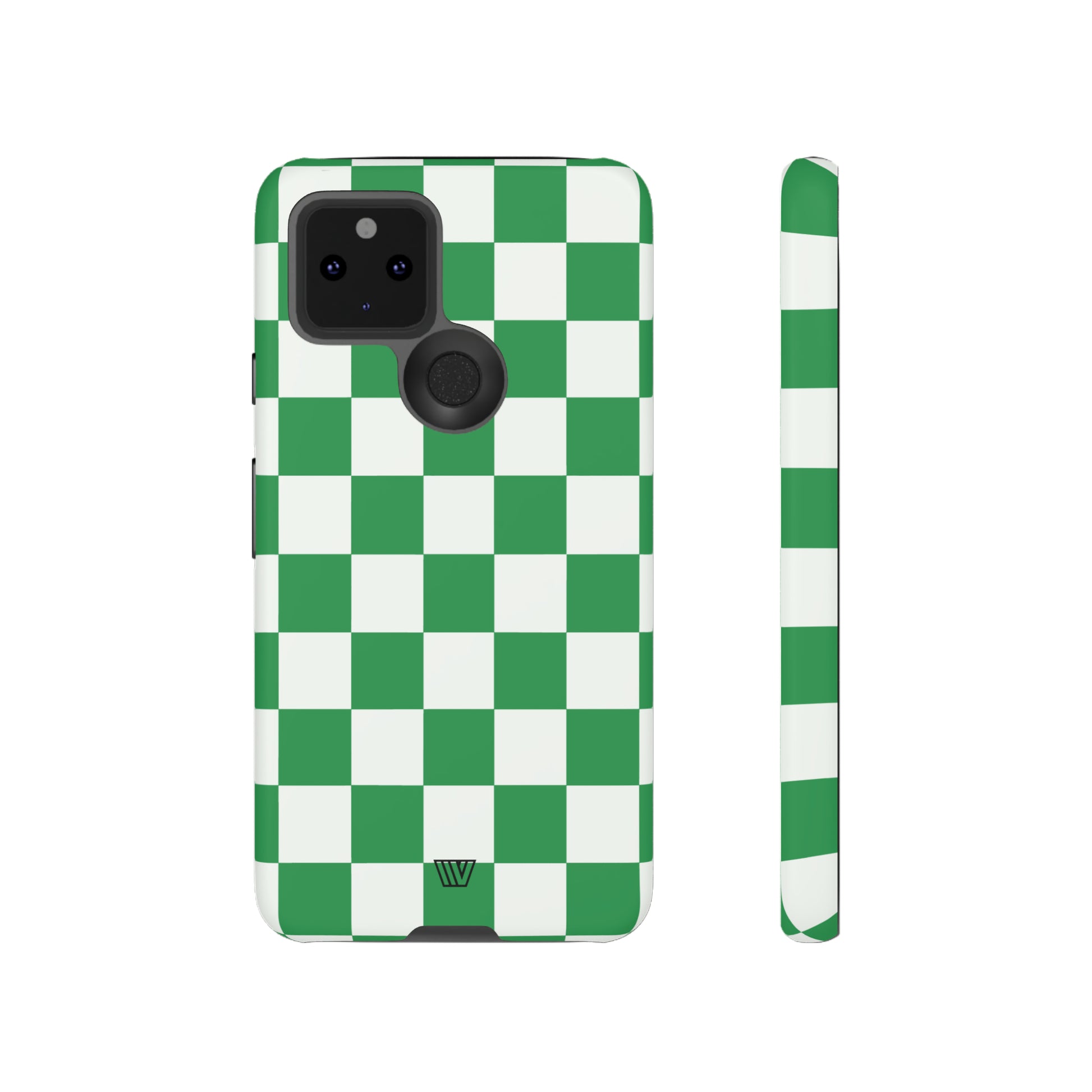 GREEN WHITE CHECKERBOARD | Tough Phone Case - Trovvve