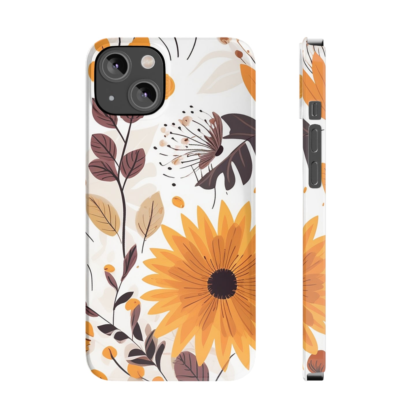 FALL FLOWERS | Slim iPhone Case - Trovvve