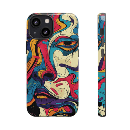 PAINT SWIRL FACE | Tough Phone Case