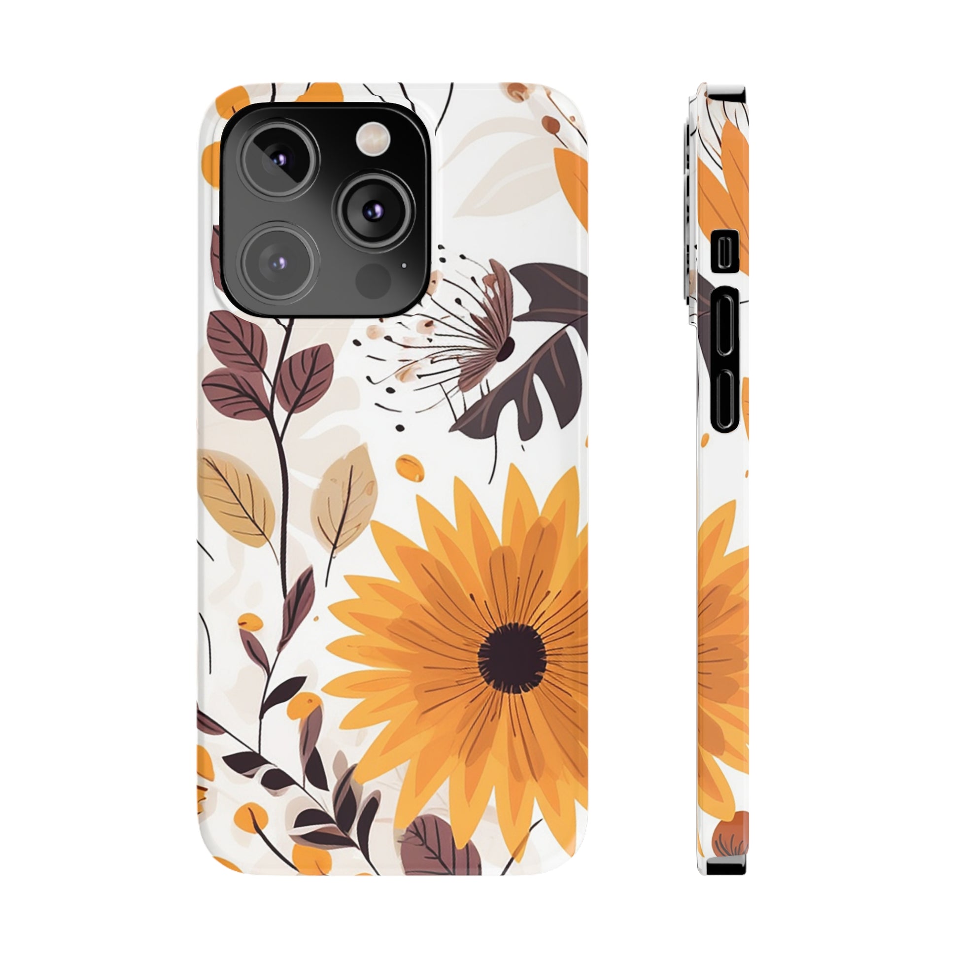 FALL FLOWERS | Slim iPhone Case - Trovvve