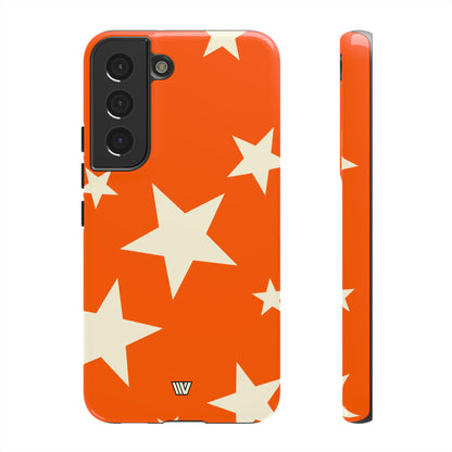 ORANGE BOLD STARS | Tough Phone Case