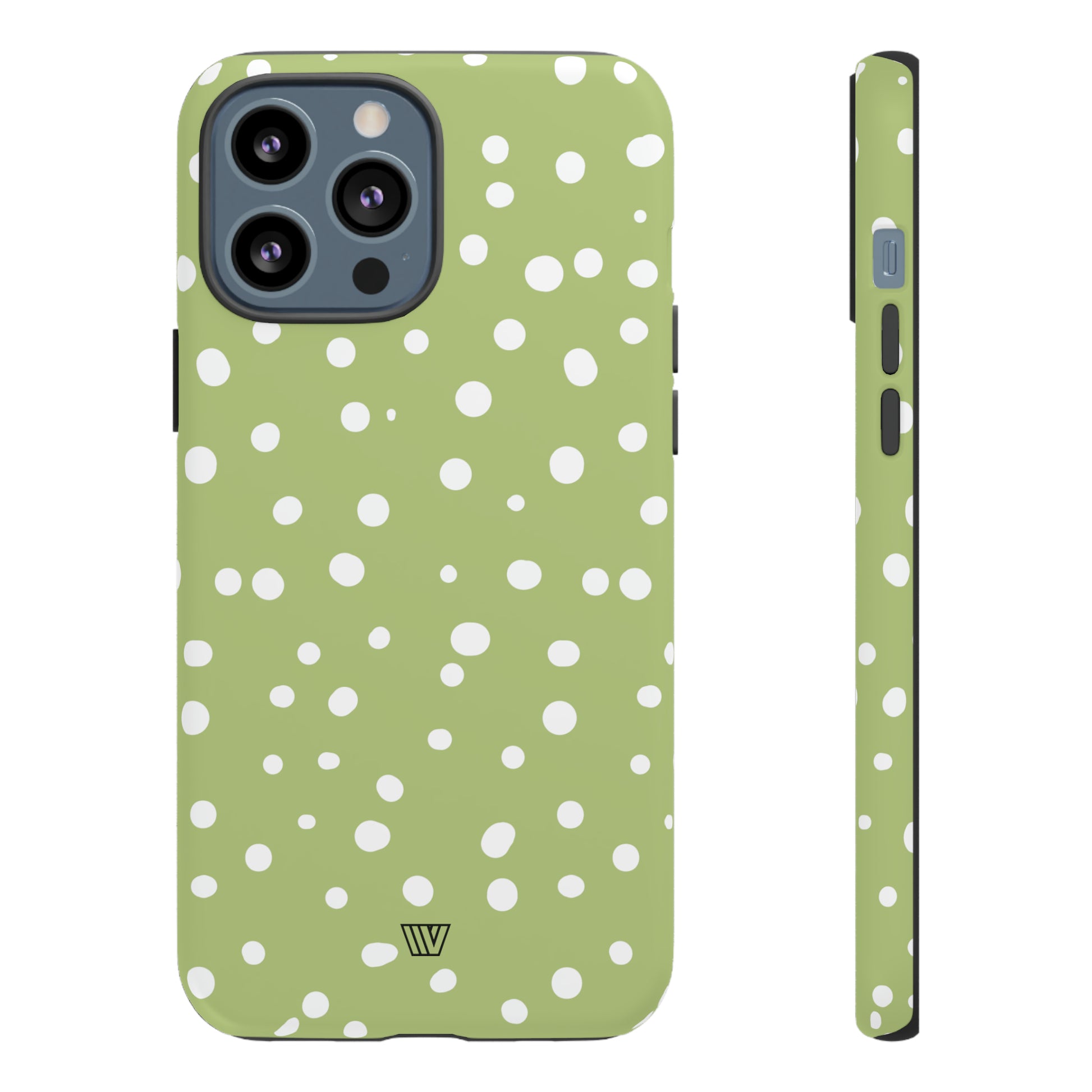 PALE OLIVE DOTS | Tough Phone Case - Trovvve