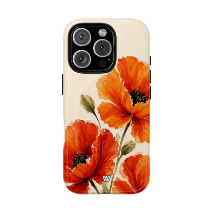 WILD POPPIES | MagSafe Tough iPhone Case
