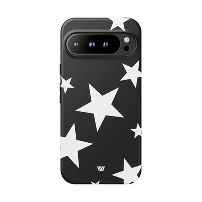 JET BLACK BOLD STARS | Tough Phone Case