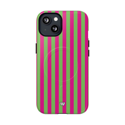 Watermelon Stripe MagSafe Tough iPhone Case – iPhone 13, Glossy