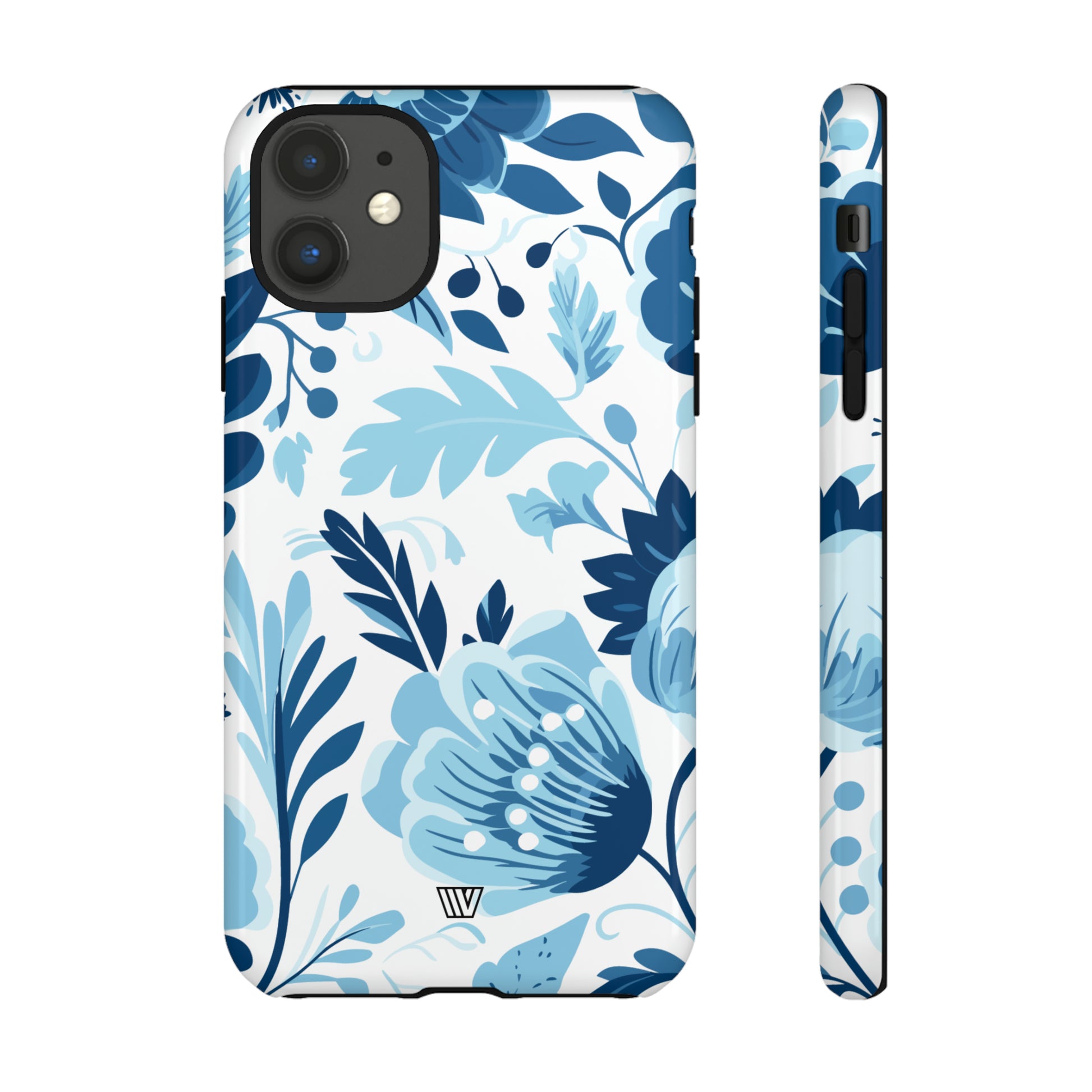 BLUE WHITE FLOWERS | Tough Phone Case - Trovvve