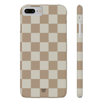 NEUTRAL CHECKERBOARD | Slim iPhone Case - Trovvve