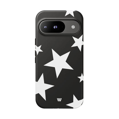 JET BLACK BOLD STARS | Tough Phone Case