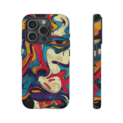 PAINT SWIRL FACE | Tough Phone Case