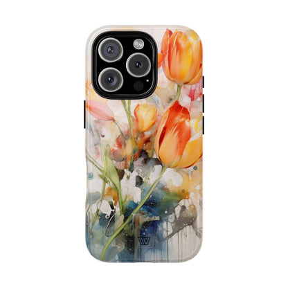 WATERCOLOR TULIPS | MagSafe Tough iPhone Case