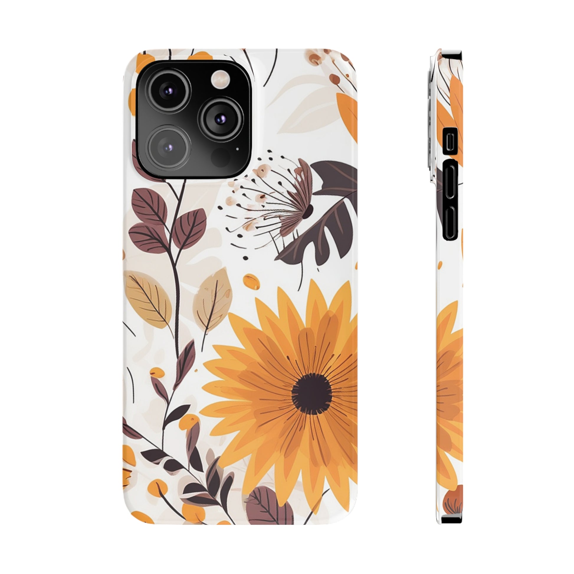 FALL FLOWERS | Slim iPhone Case - Trovvve