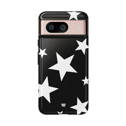 JET BLACK BOLD STARS | Tough Phone Case