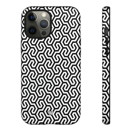 ABSTRACT INTERLOCKING PATTERN | Tough Phone Case