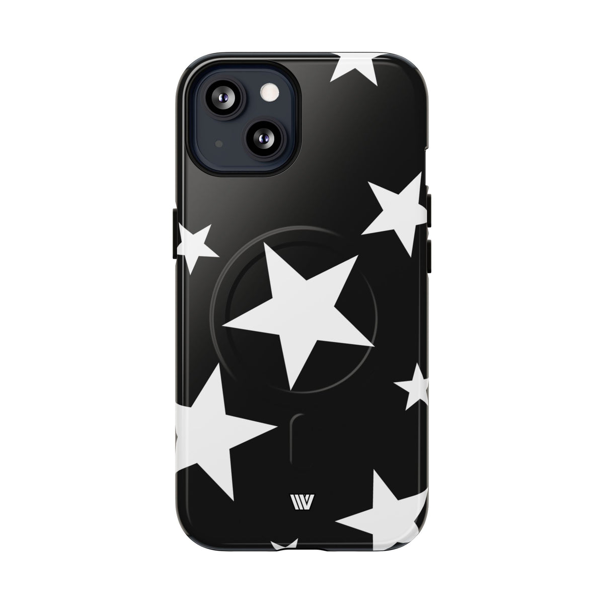 JET BLACK BOLD STARS | MagSafe Tough iPhone Case