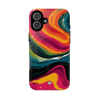Cosmic Rush MagSafe Tough iPhone Case – iPhone 16 Plus, Glossy