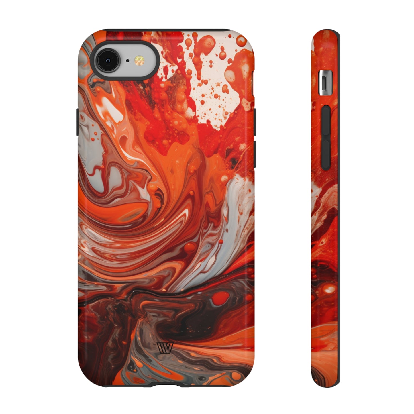 WHITE FIRE PAINT SWIRL | Tough Phone Case - Trovvve