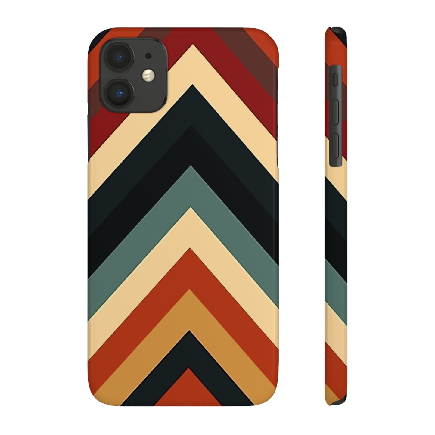 RETRO TRIANGLE  STRIPE | Slim iPhone Case - Trovvve