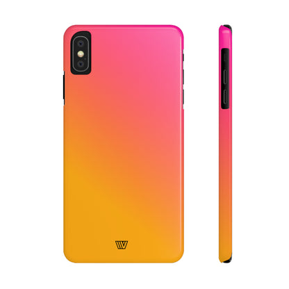 HOT PINK ORANGE | Slim iPhone Case