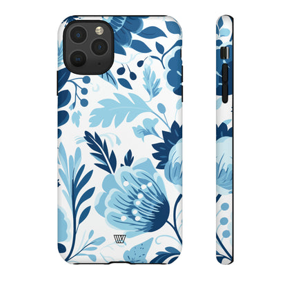 BLUE WHITE FLOWERS | Tough Phone Case - Trovvve