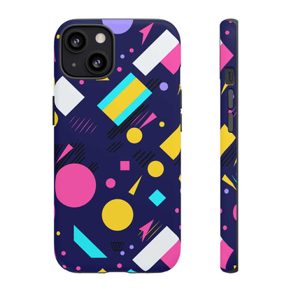 80s / 90s RETRO PATTERN DARK | Tough Phone Case