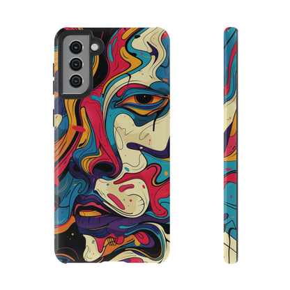 PAINT SWIRL FACE | Tough Phone Case