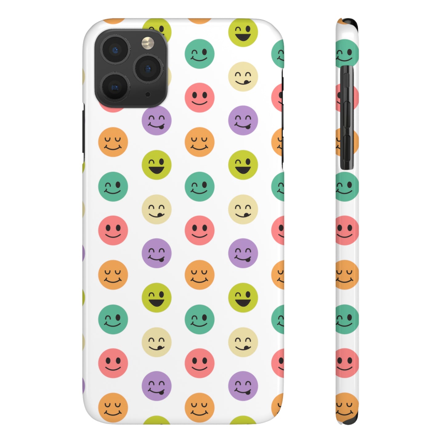 SMILEY FACE PATTERN | Slim iPhone Case - Trovvve