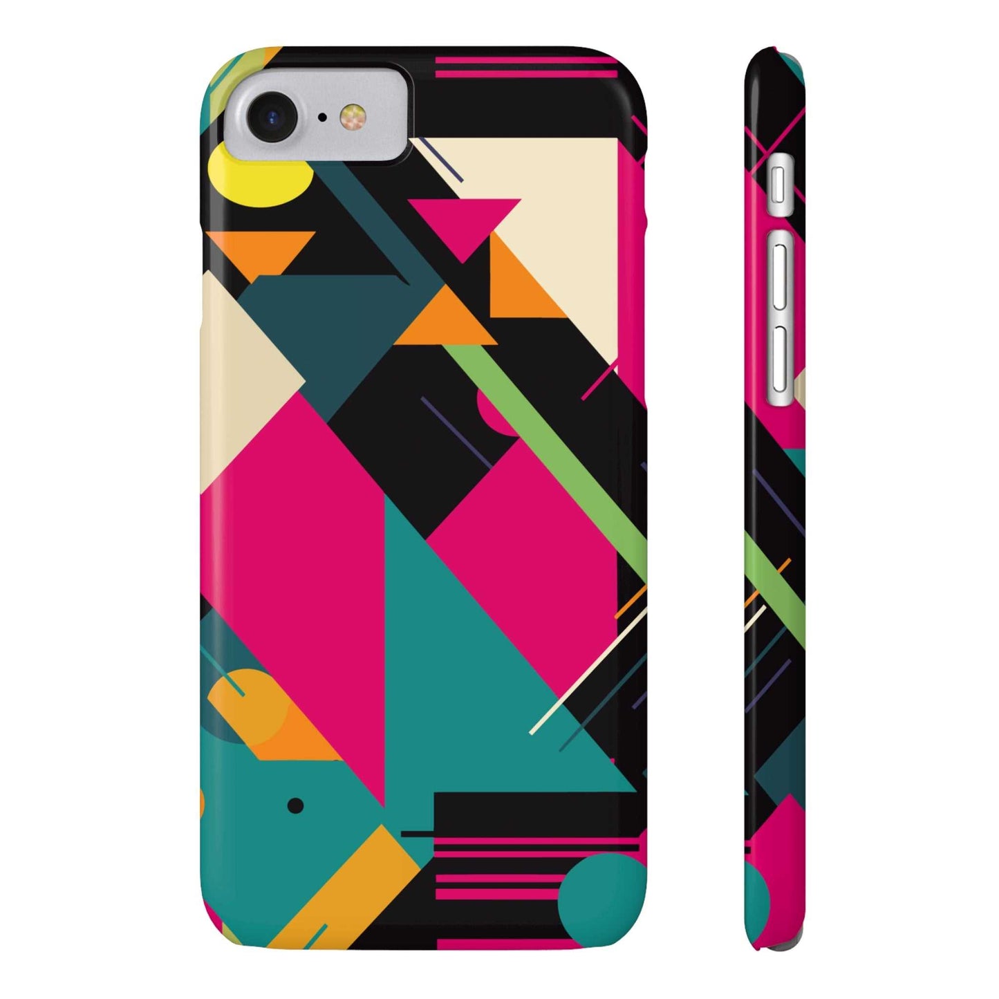 80s / 90s RETRO GEOMETRIC PATTERN | Slim iPhone Case - Trovvve