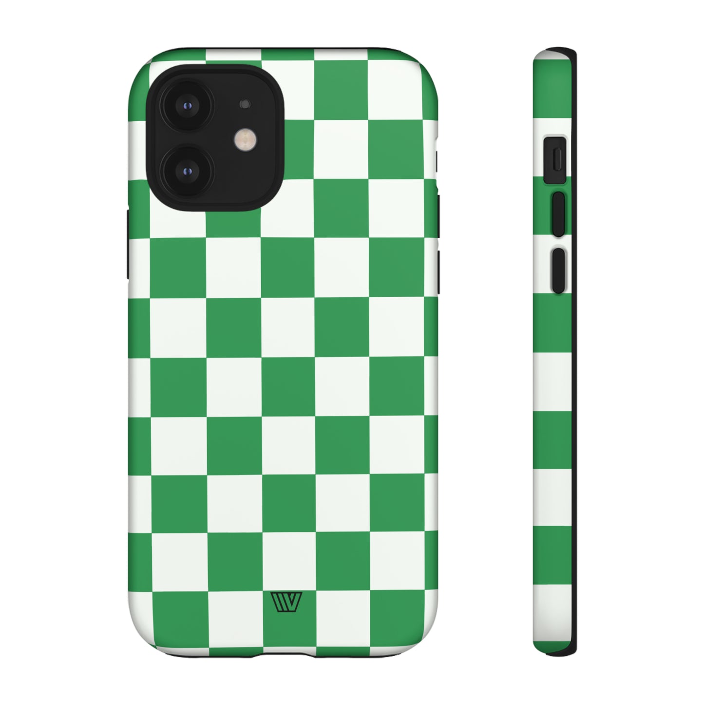 GREEN WHITE CHECKERBOARD | Tough Phone Case - Trovvve