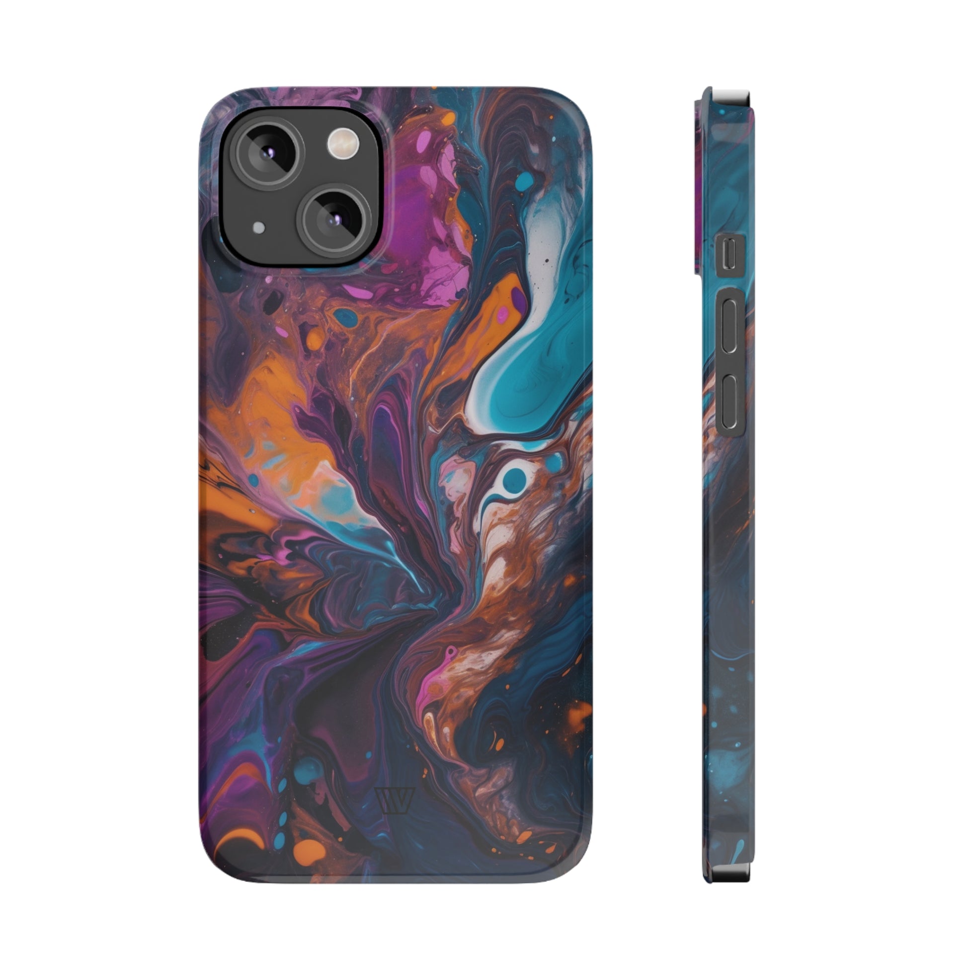 COSMIC PAINT SWIRL | Slim iPhone Case - Trovvve