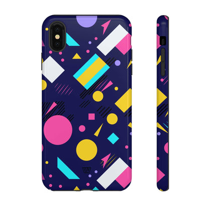 80s / 90s RETRO PATTERN DARK | Tough Phone Case