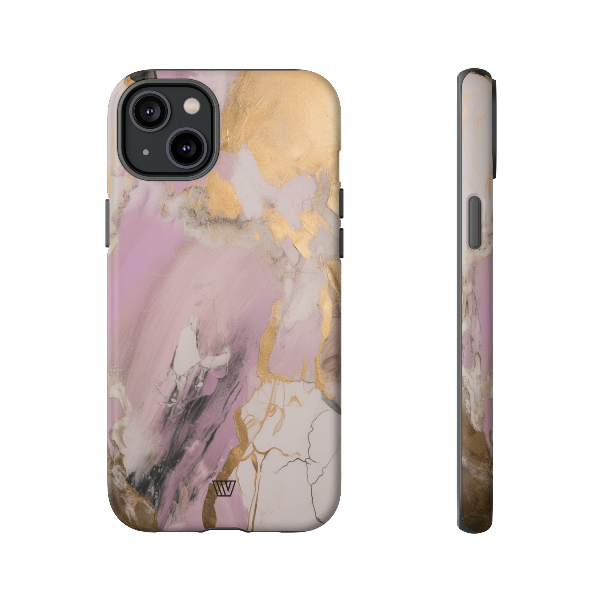 GOLD PINK ABSTRACT PAINTING | Tough Phone Case - Trovvve