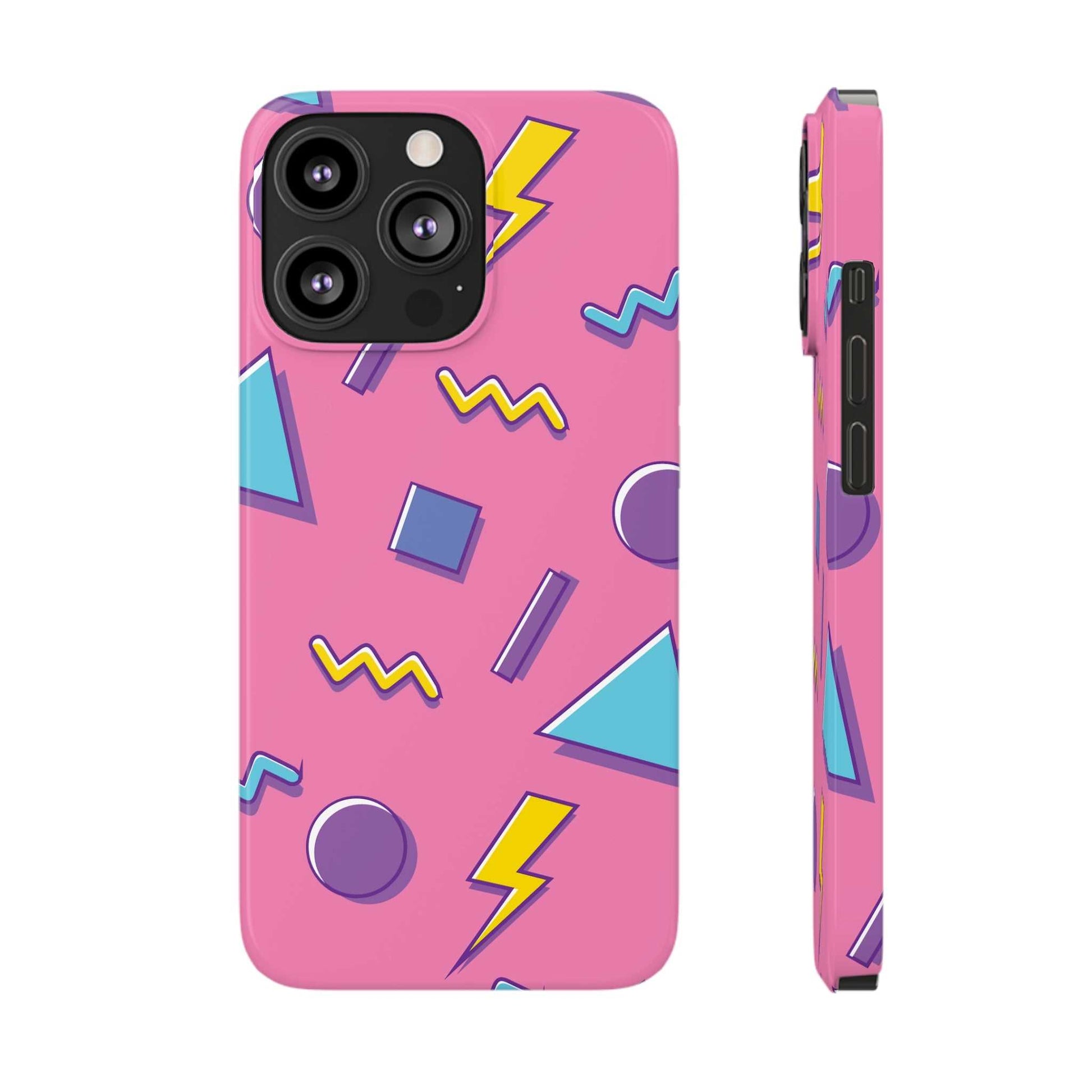 80 /90s PINK RETRO PATTERN | Slim iPhone Case - Trovvve