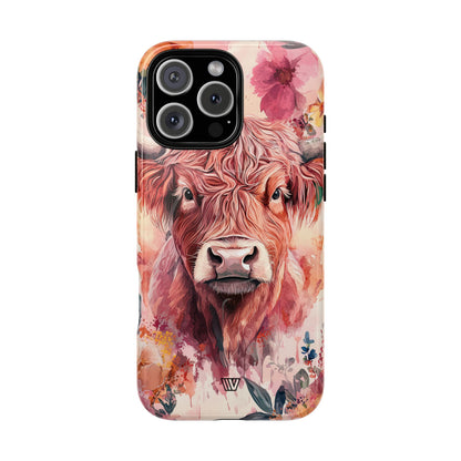 Highland Cow MagSafe Tough iPhone Case – iPhone 16 Pro Max, Glossy