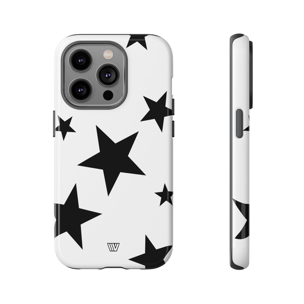 ALL WHITE BOLD STARS | Tough Phone Case