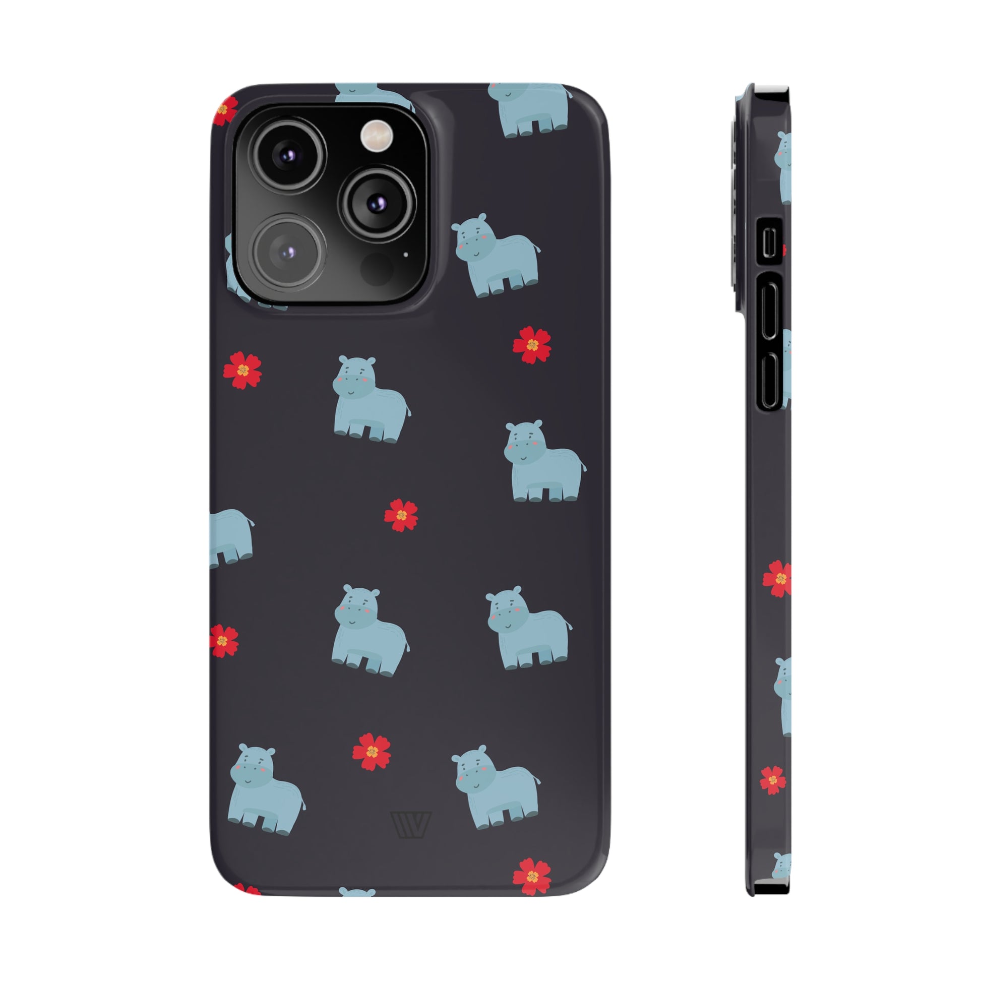 HIPPO PATTERN | Slim iPhone Case - Trovvve