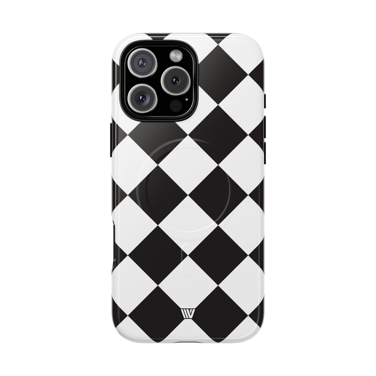BLACK & WHITE DIAMOND | MagSafe Tough iPhone Case