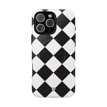 BLACK & WHITE DIAMOND | MagSafe Tough iPhone Case