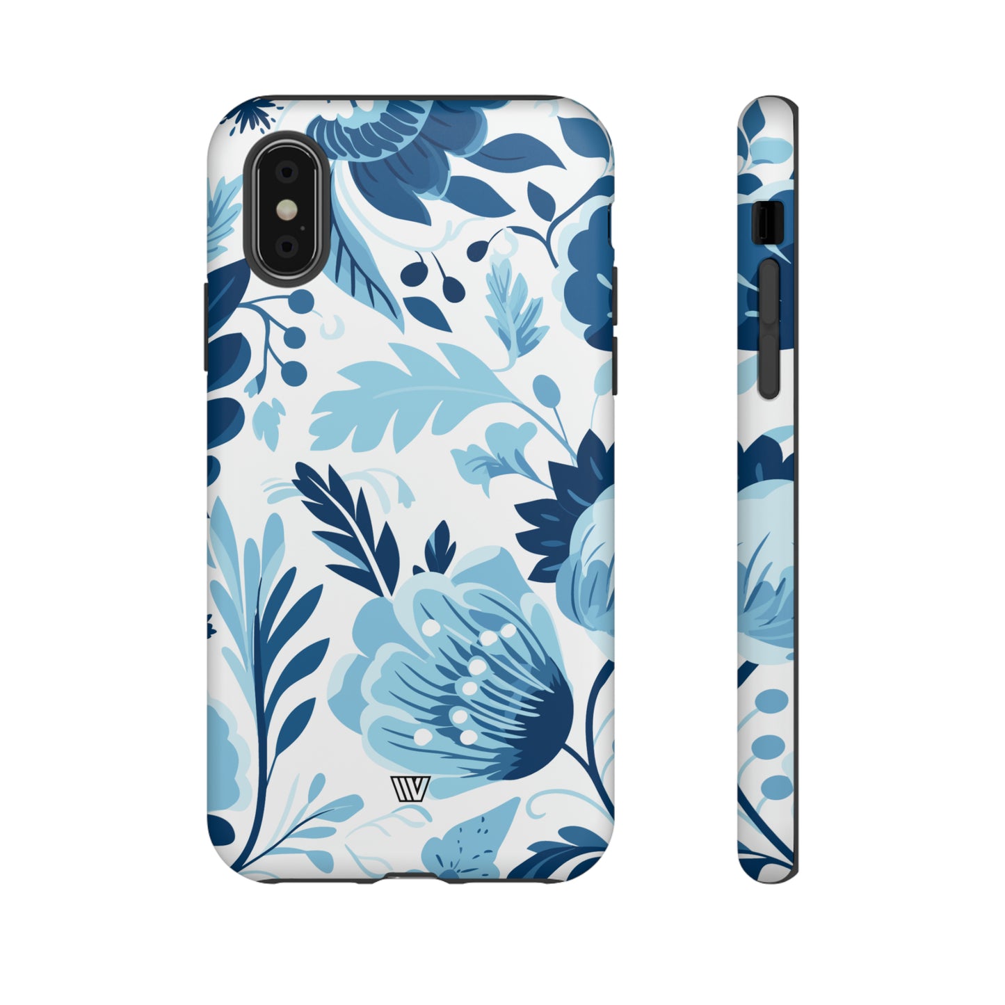 BLUE WHITE FLOWERS | Tough Phone Case - Trovvve