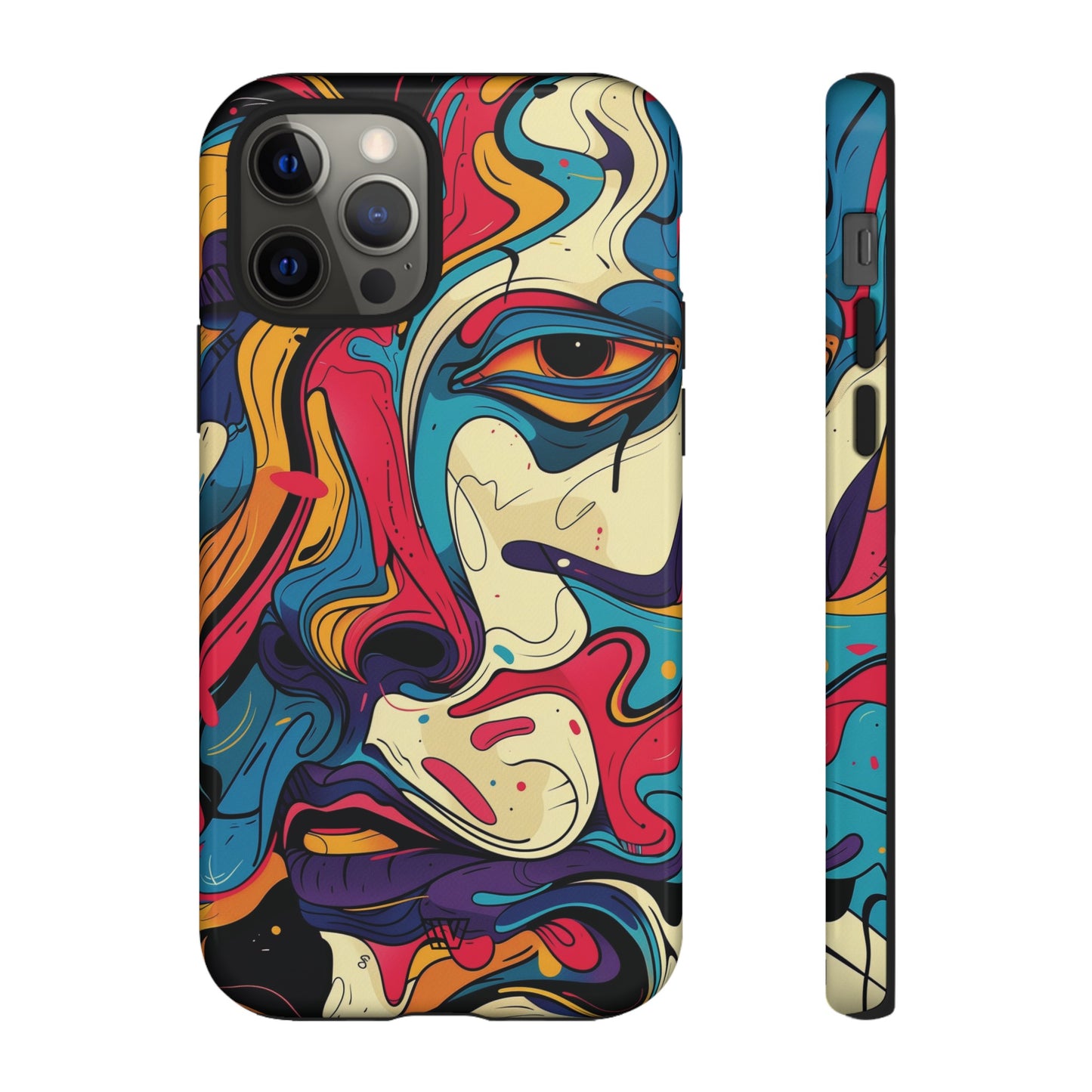 PAINT SWIRL FACE | Tough Phone Case