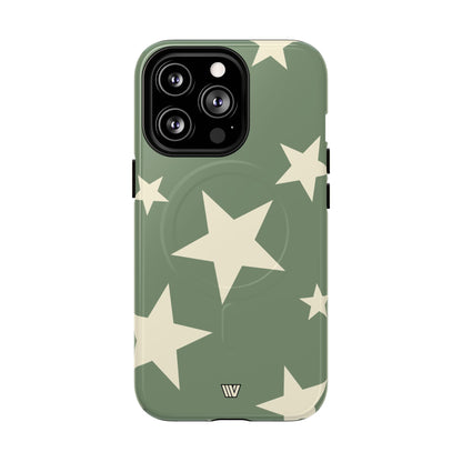 SAGE BOLD STARS | MagSafe Tough iPhone Case