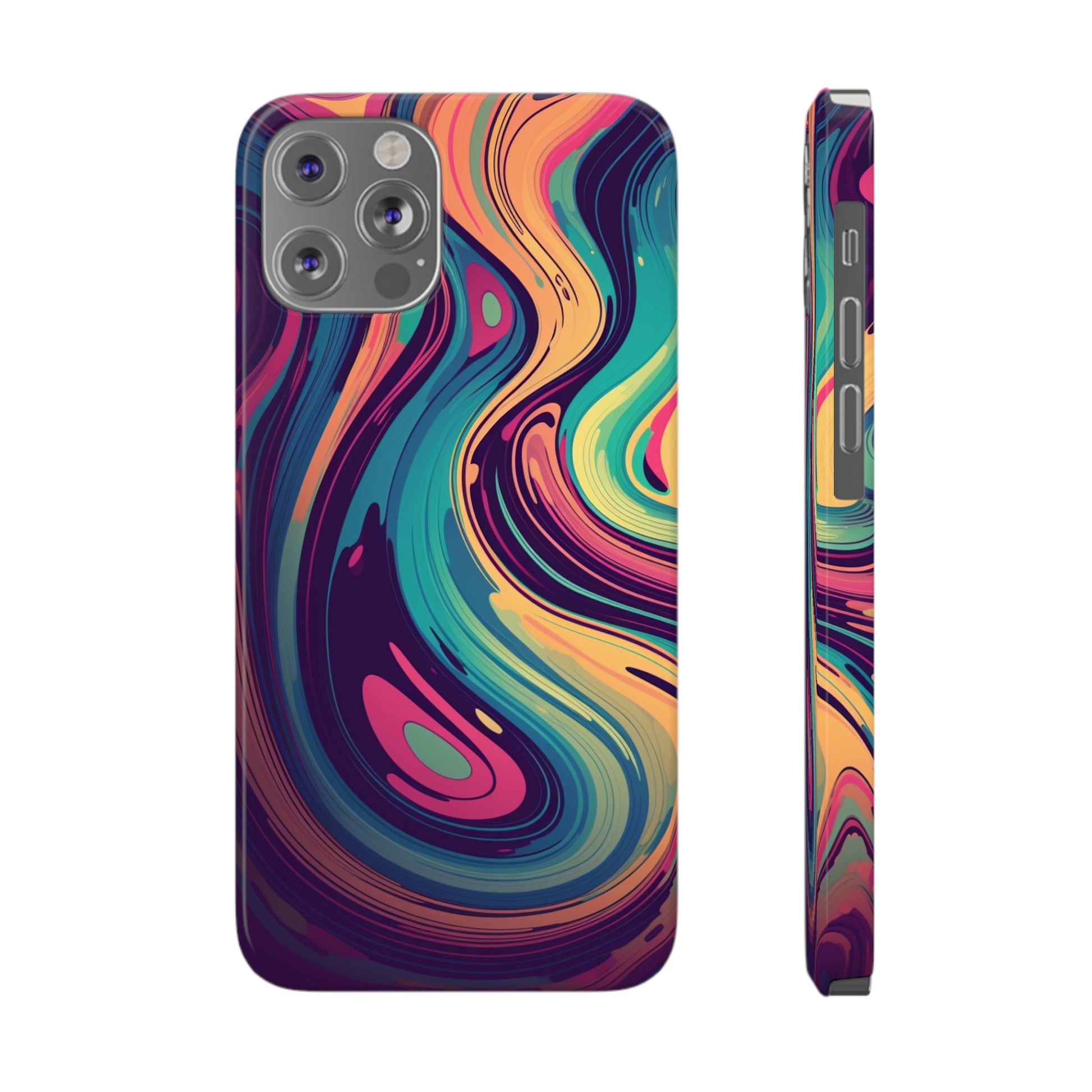 COSMIC LIQUID SWIRL |  | Slim iPhone Case - Trovvve